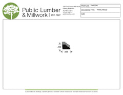 7/16"x11/16" Applied Moulding PMPL341