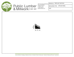 1/2"x3/4" Applied Moulding PMPL348