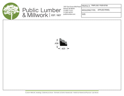 7/16"x5/8" Applied Moulding PMPL583