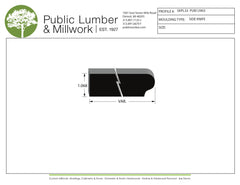 1-1/16" Edge Profile Moulding SKPL33