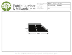 1-1/16" Edge Profile Moulding SKPL44