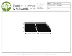1-1/4" Edge Profile Moulding SKPL5