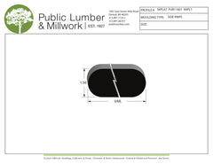 1-1/2" Edge Profile Moulding SKPL67