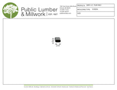 1/4"x1/2" Screen Moulding SMPL121