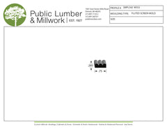 1/4"x3/4" Screen Moulding SMPL342