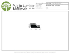 1/2"x1-1/2" Stop Moulding STPL1122