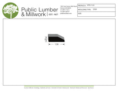 1/2"x1-1/2" Stop Moulding STPL1123