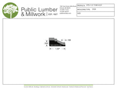 9/16"x1-1/2" Stop Moulding STPL1127