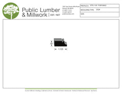 1/2"x1-1/8" Stop Moulding STPL1181