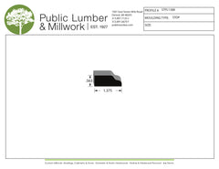 9/16"x1-3/8" Stop Moulding STPL1388