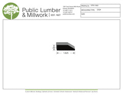 1/2"x1-5/8" Stop Moulding STPL1583