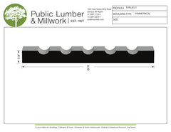13/16"x8-1/2" Symmetrical SYPL8121