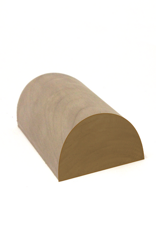 1-1/2"x3" Half Round HRPL31