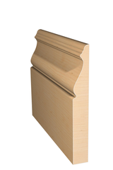 Three dimensional rendering of custom base wood molding BAPL41213 made by Public Lumber Company in Detroit.