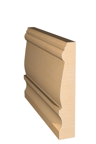 Three dimensional rendering of custom base wood molding BAPL4141 made by Public Lumber Company in Detroit.