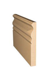 Three dimensional rendering of custom base wood molding BAPL43 made by Public Lumber Company in Detroit.