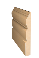 Three dimensional rendering of custom base wood molding BAPL5121 made by Public Lumber Company in Detroit.