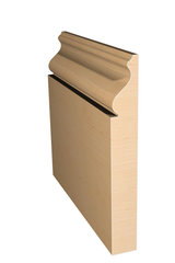 Three dimensional rendering of custom base wood molding BAPL51216 made by Public Lumber Company in Detroit.