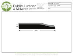11/16"x5-1/2" Base BAPL51245