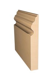 Three dimensional rendering of custom base wood molding BAPL51418 made by Public Lumber Company in Detroit.