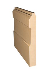 Three dimensional rendering of custom base wood molding BAPL5342 made by Public Lumber Company in Detroit.