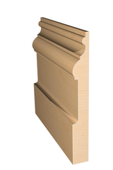 Three dimensional rendering of custom base wood molding BAPL5343 made by Public Lumber Company in Detroit.