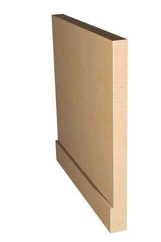 Three dimensional rendering of custom base wood molding BAPL6342 made by Public Lumber Company in Detroit.