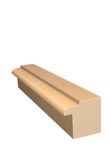 Three dimensional rendering of custom backband wood molding BBPL44 made by Public Lumber Company in Detroit.