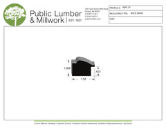 1-1/16"x1-1/2" Backband BBPL79