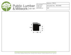 1-1/16"x1-3/16" Backband BBPL82