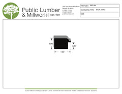 1"x1-1/2" Backband BBPL84