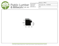 1-1/16"x1-1/4" Backband BBPL87