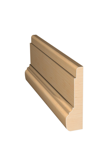 Three dimensional rendering of custom casing wood molding CAPL21234 made by Public Lumber Company in Detroit.