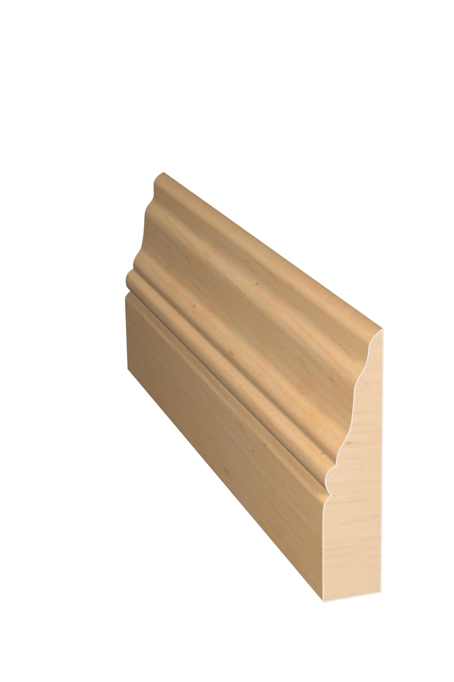 Three dimensional rendering of custom casing wood molding CAPL21410 made by Public Lumber Company in Detroit.