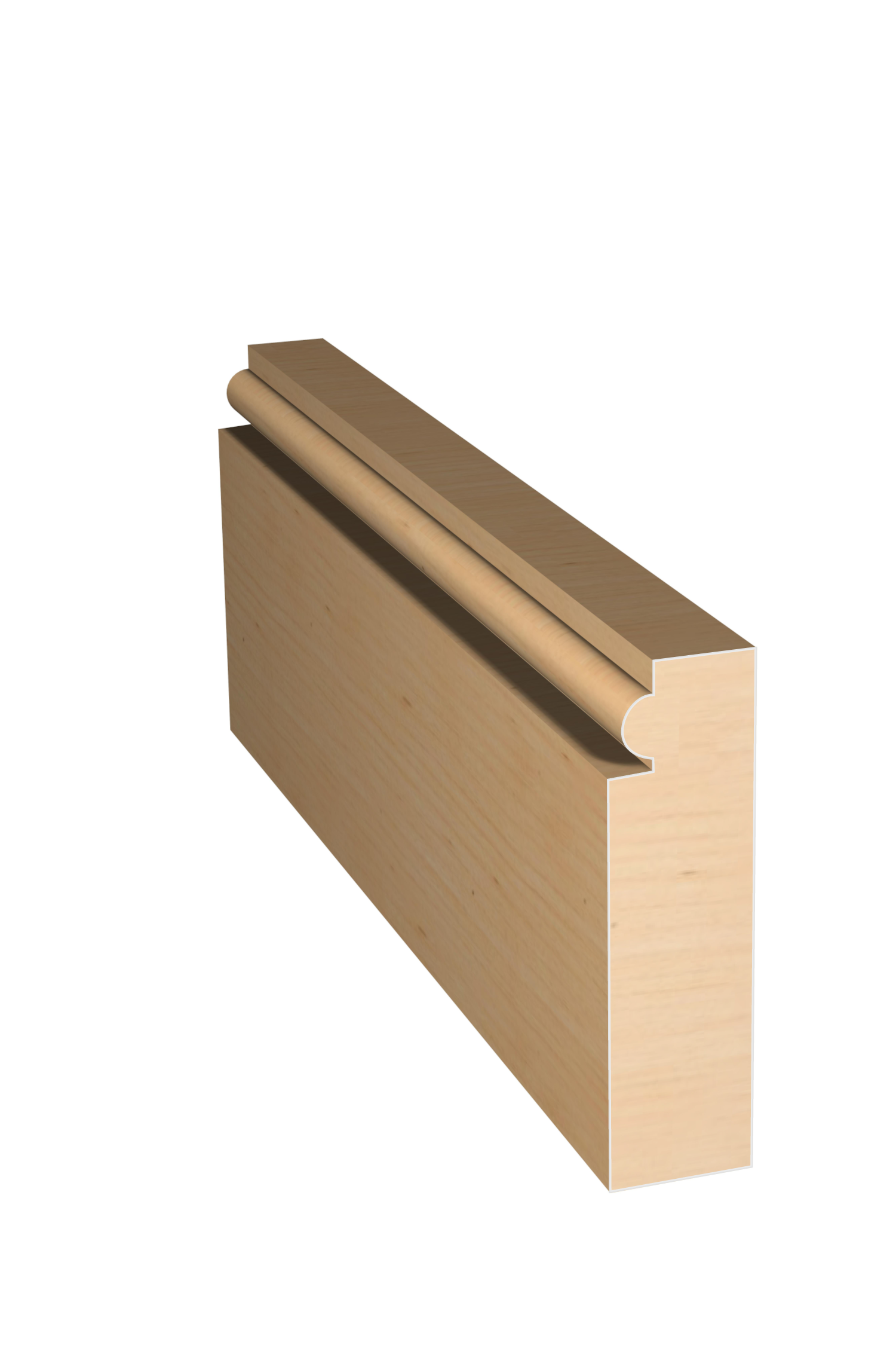 Three dimensional rendering of custom casing wood molding CAPL21427 made by Public Lumber Company in Detroit.