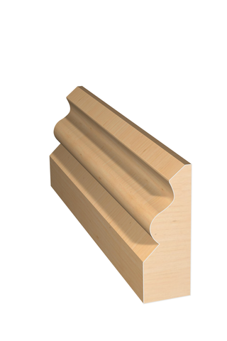 Three dimensional rendering of custom casing wood molding CAPL21431 made by Public Lumber Company in Detroit.