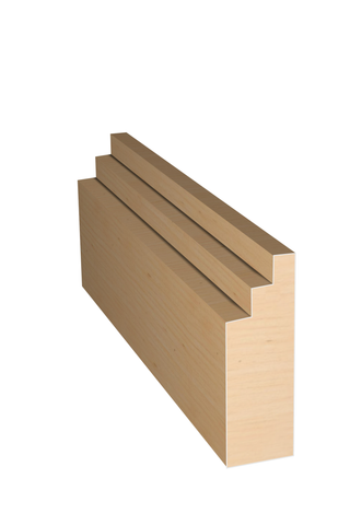 Three dimensional rendering of custom casing wood molding CAPL21435 made by Public Lumber Company in Detroit.