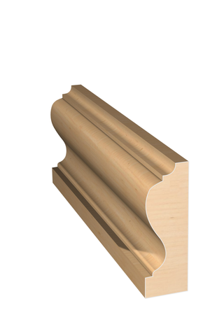 Three dimensional rendering of custom casing wood molding CAPL2145 made by Public Lumber Company in Detroit.