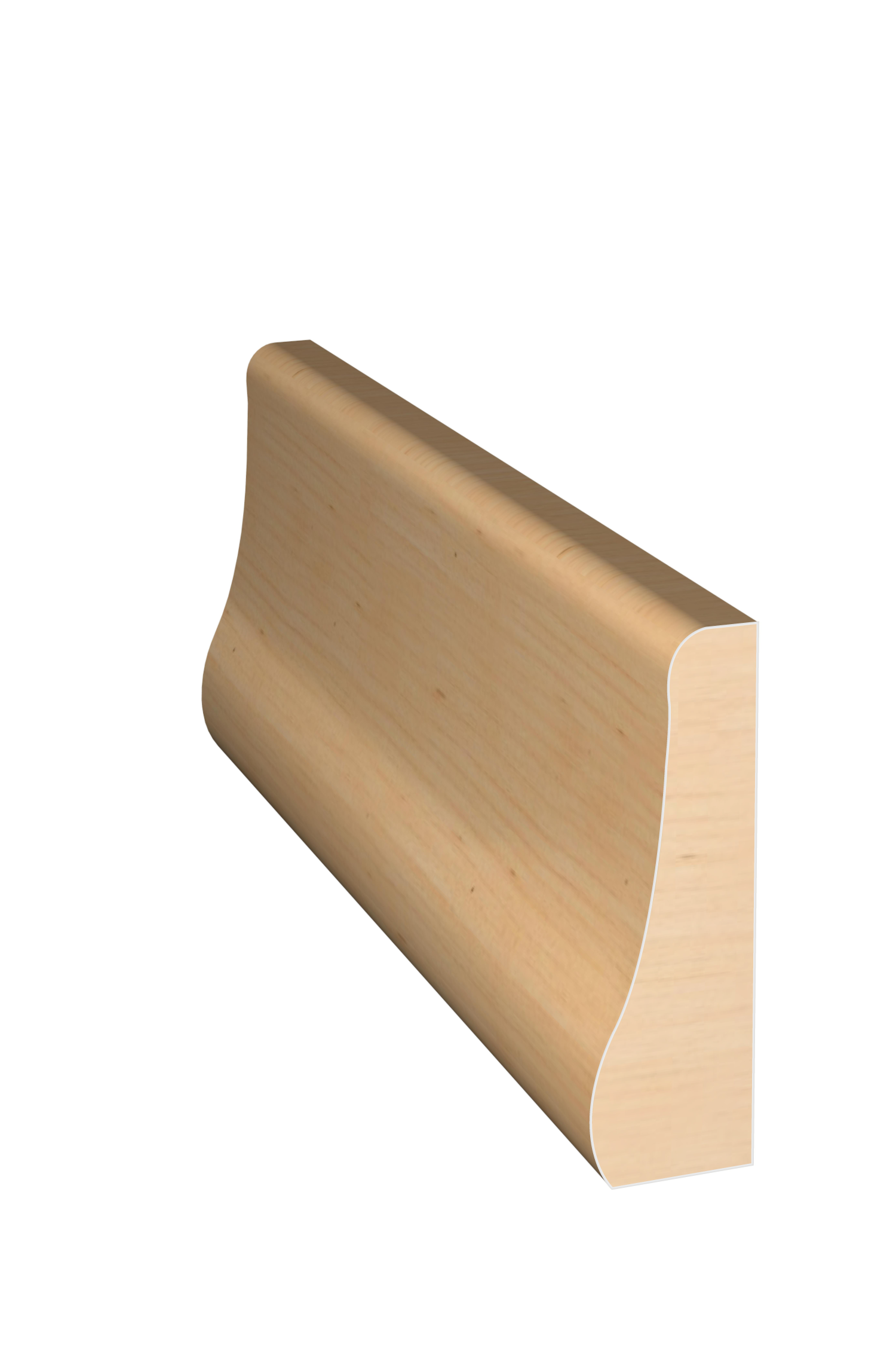 Three dimensional rendering of custom casing wood molding CAPL2148 made by Public Lumber Company in Detroit.