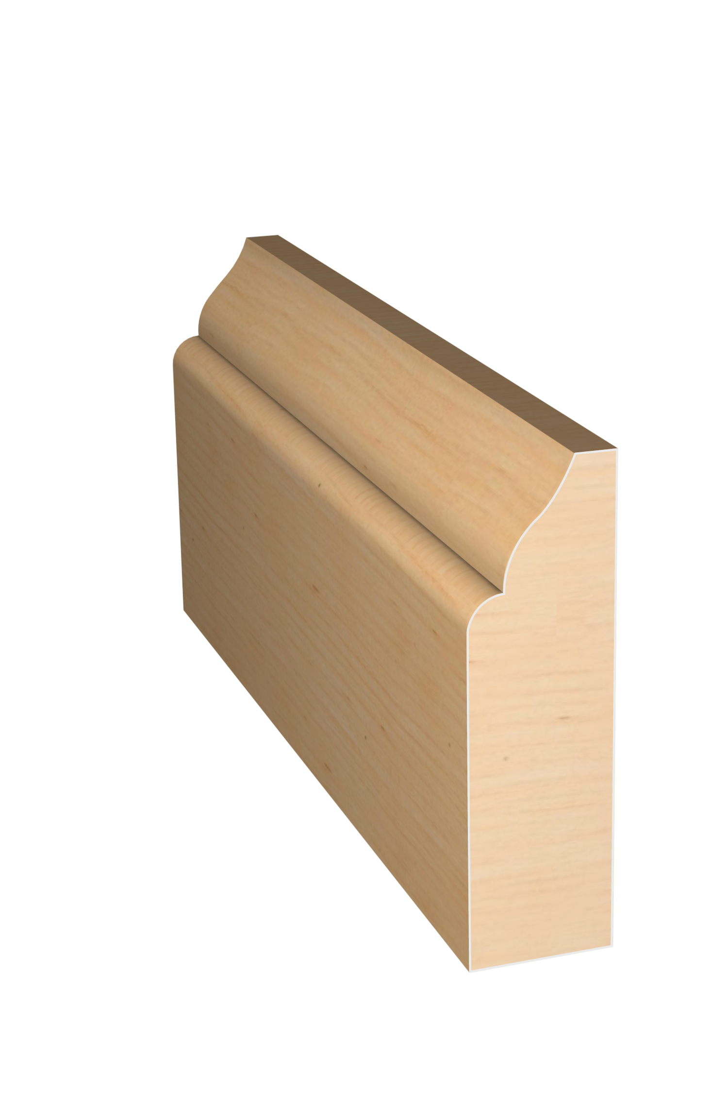 Three dimensional rendering of custom casing wood molding CAPL23411 made by Public Lumber Company in Detroit.