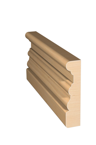 Three dimensional rendering of custom casing wood molding CAPL2345 made by Public Lumber Company in Detroit.