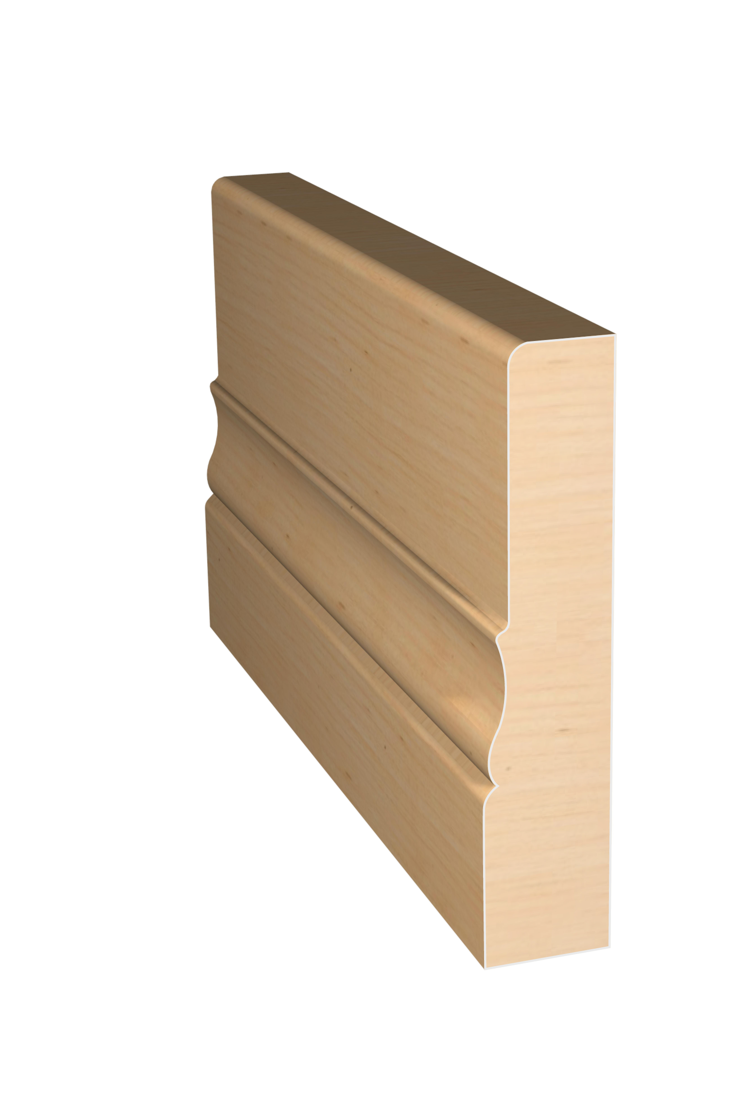 Three dimensional rendering of custom casing wood molding CAPL31212 made by Public Lumber Company in Detroit.