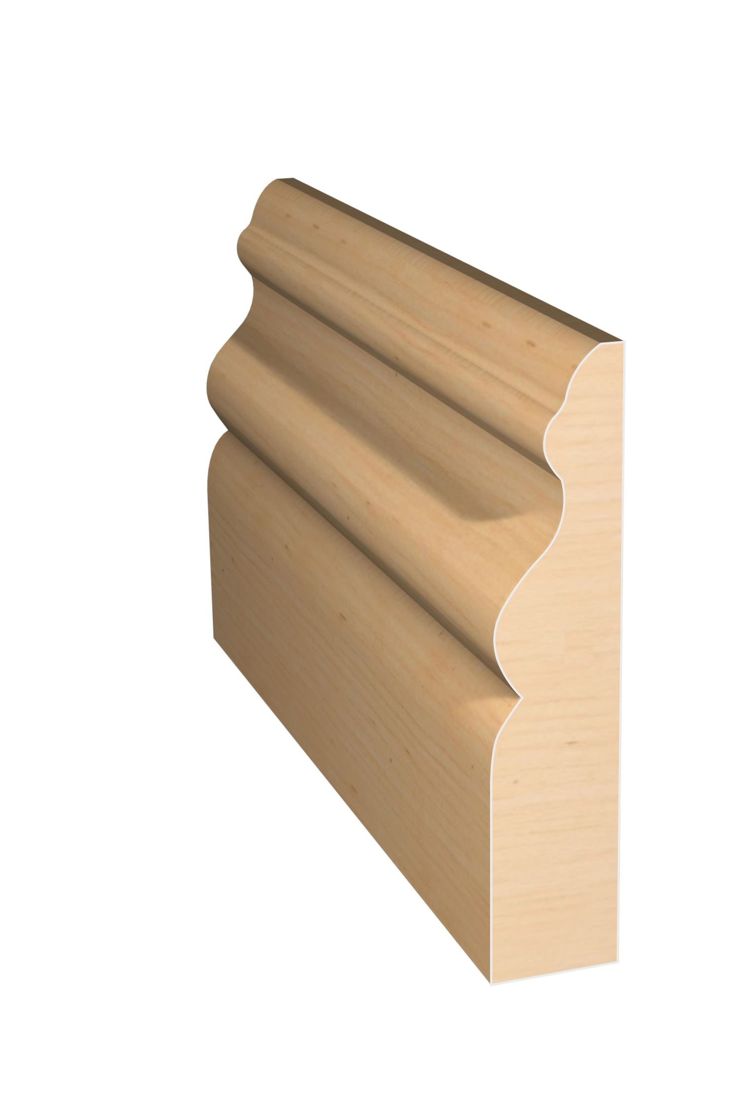 Three dimensional rendering of custom casing wood molding CAPL31225 made by Public Lumber Company in Detroit.
