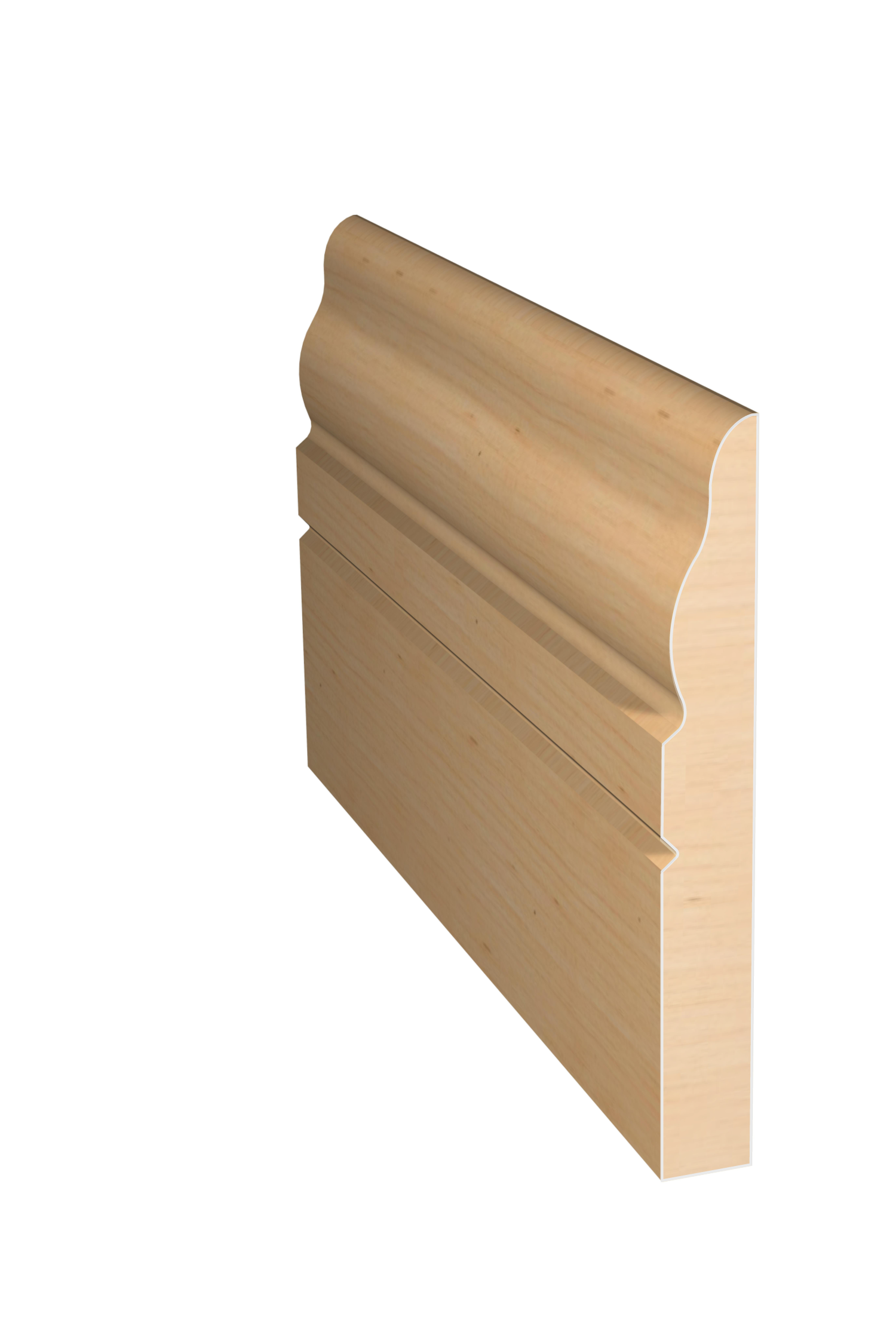 Three dimensional rendering of custom casing wood molding CAPL31235 made by Public Lumber Company in Detroit.