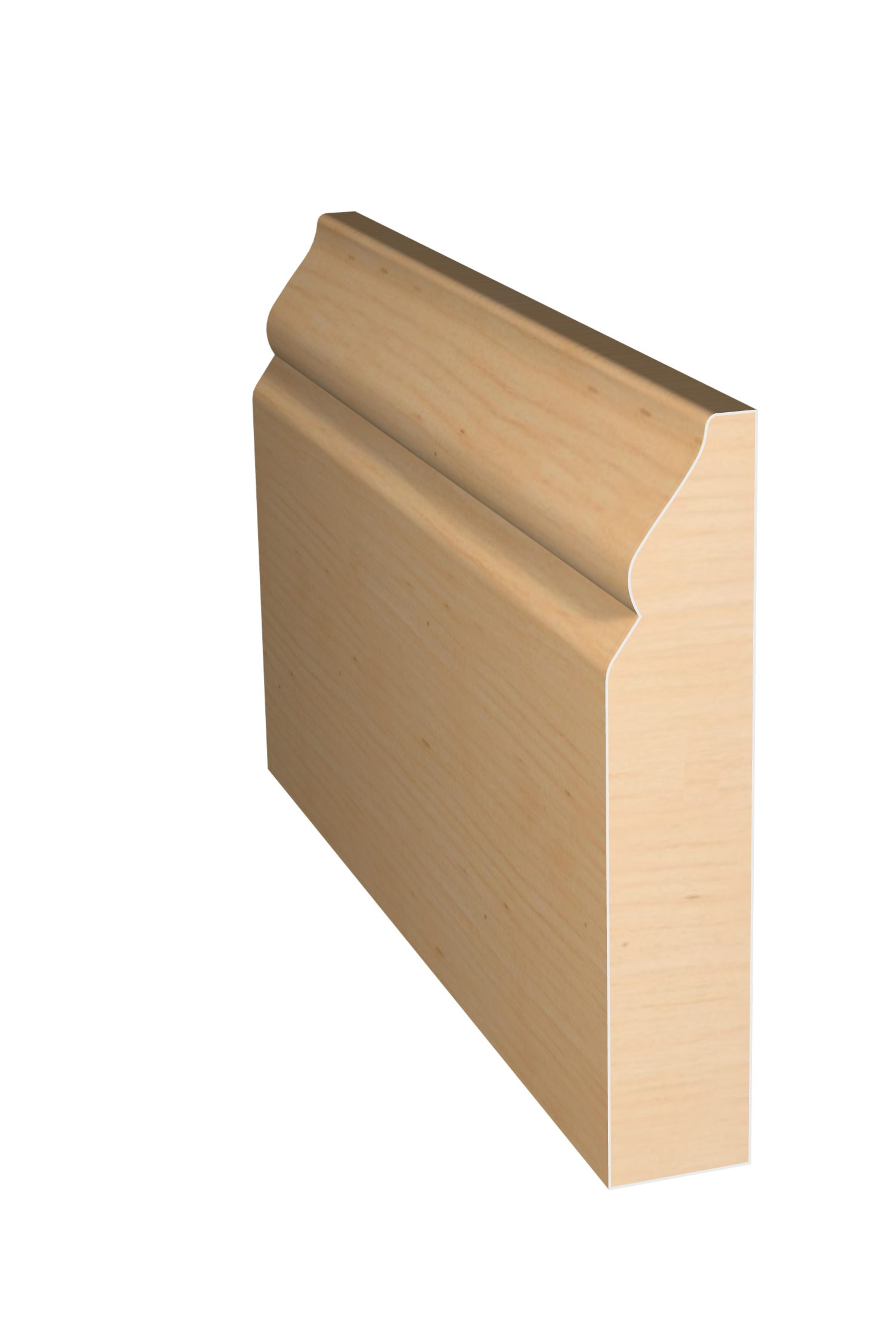 Three dimensional rendering of custom casing wood molding CAPL3127 made by Public Lumber Company in Detroit.