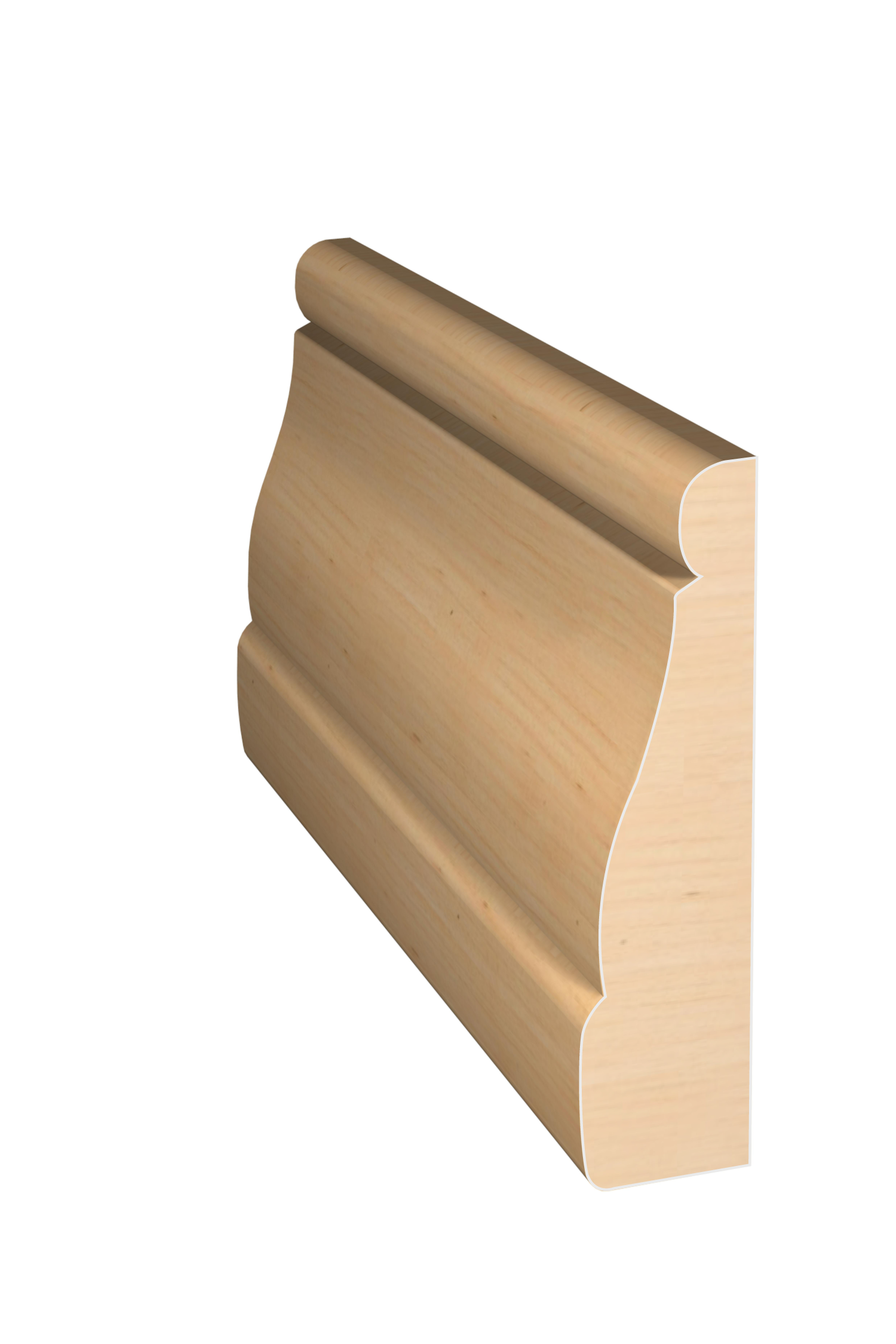 Three dimensional rendering of custom casing wood molding CAPL31413 made by Public Lumber Company in Detroit.