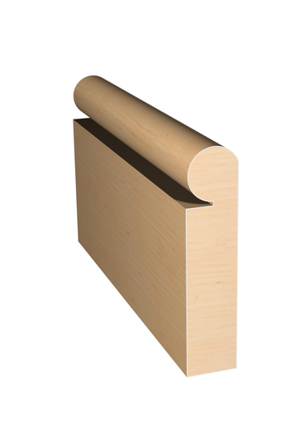 Three dimensional rendering of custom casing wood molding CAPL31438 made by Public Lumber Company in Detroit.