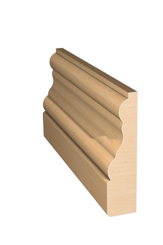 Three dimensional rendering of custom casing wood molding CAPL318 made by Public Lumber Company in Detroit.