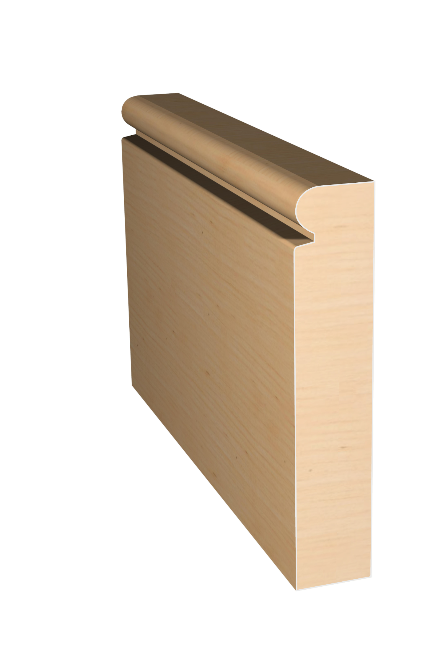 Three dimensional rendering of custom casing wood molding CAPL33412 made by Public Lumber Company in Detroit.