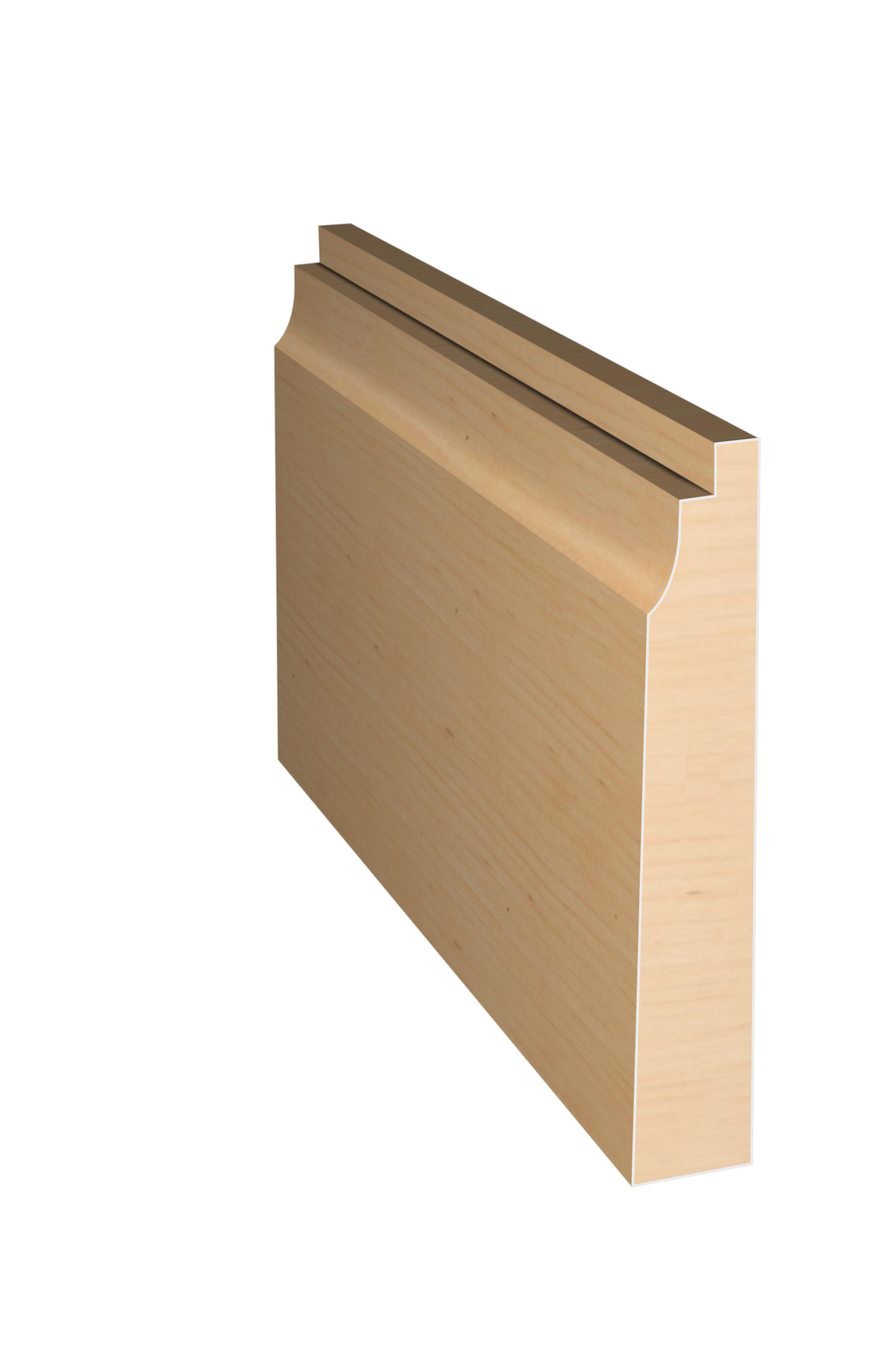 Three dimensional rendering of custom casing wood molding CAPL3382 made by Public Lumber Company in Detroit.